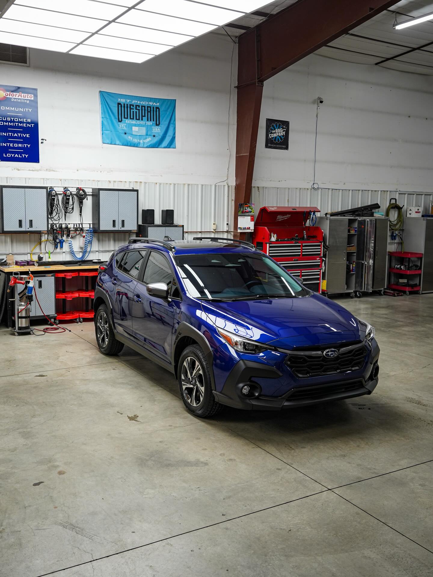 2025 Subaru Crosstrek with ceramic coating and PRIME XR+ tint